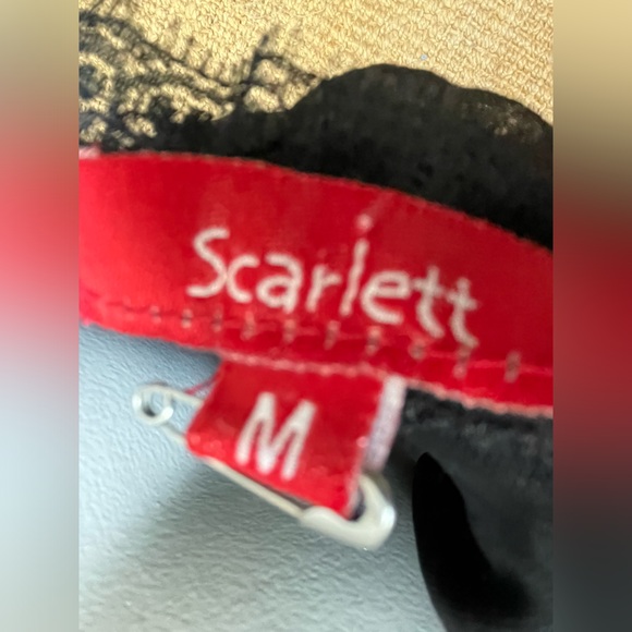 Scarlett Vintage Silk Dress M Medium - Picture 6 of 7